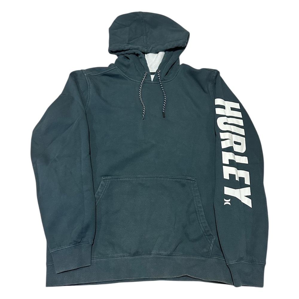 Hurley Acadia Heat Pullover Fleece Hoodie Armored Navy Medium Sweatshirt